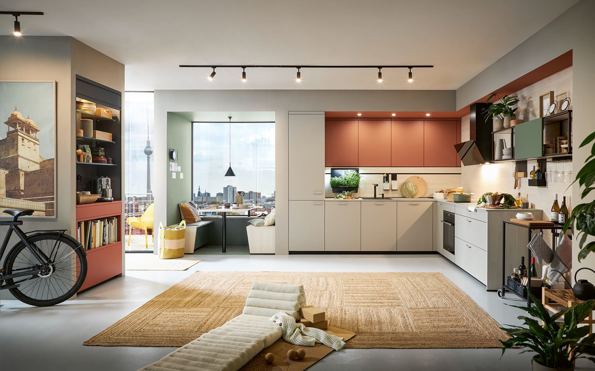 Gruppe von Freunden in der Küche